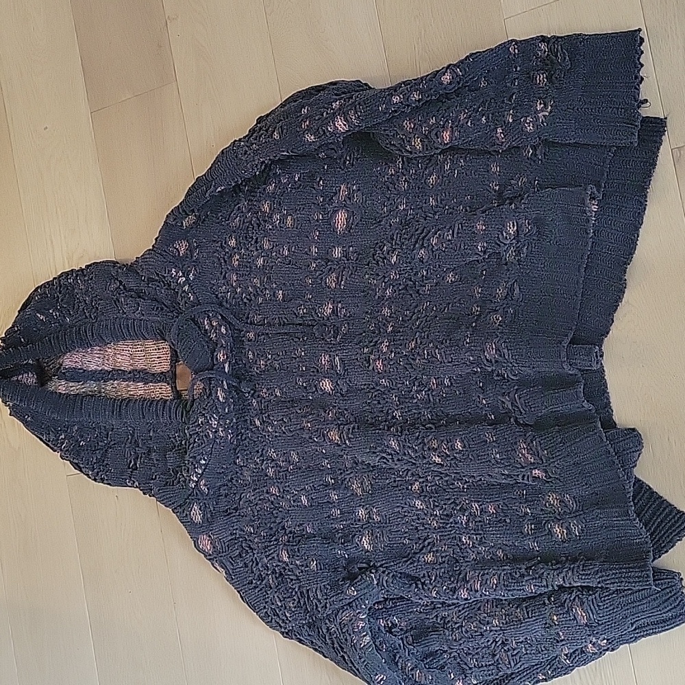 Soft knit hooded sweater
